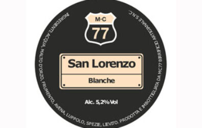 SAN LORENZO Blanche di MC77, medaglione nero con logo mc77
